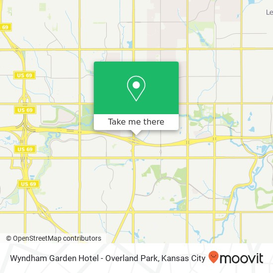 Wyndham Garden Hotel - Overland Park map