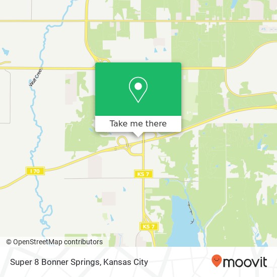 Super 8 Bonner Springs map