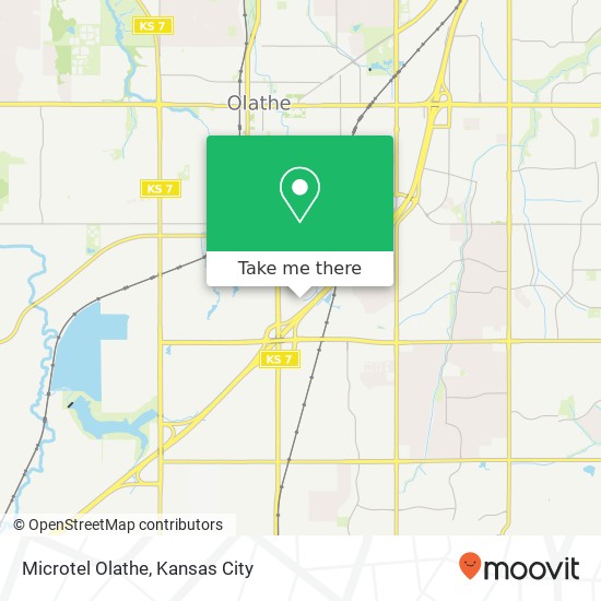 Microtel Olathe map