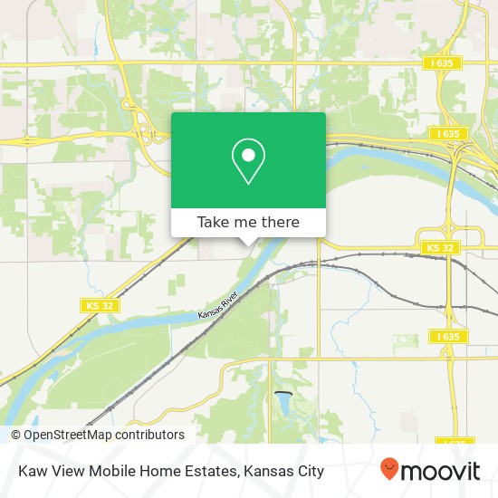 Mapa de Kaw View Mobile Home Estates
