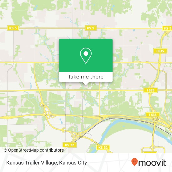 Kansas Trailer Village map