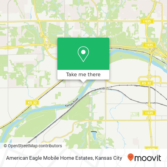 Mapa de American Eagle Mobile Home Estates