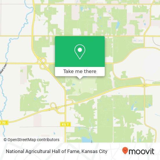 National Agricultural Hall of Fame map