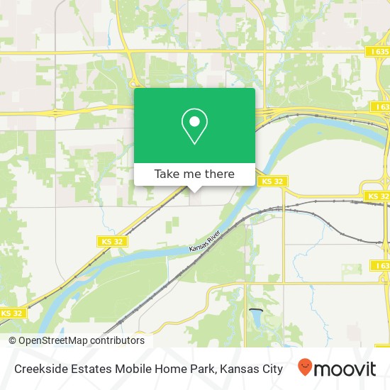 Creekside Estates Mobile Home Park map