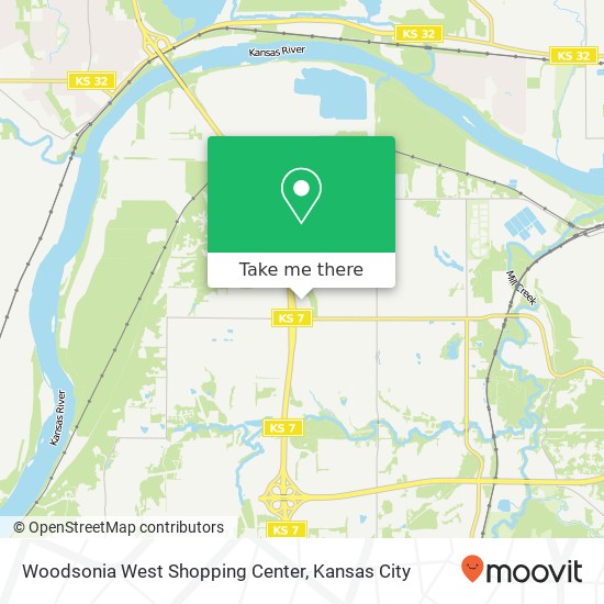 Mapa de Woodsonia West Shopping Center