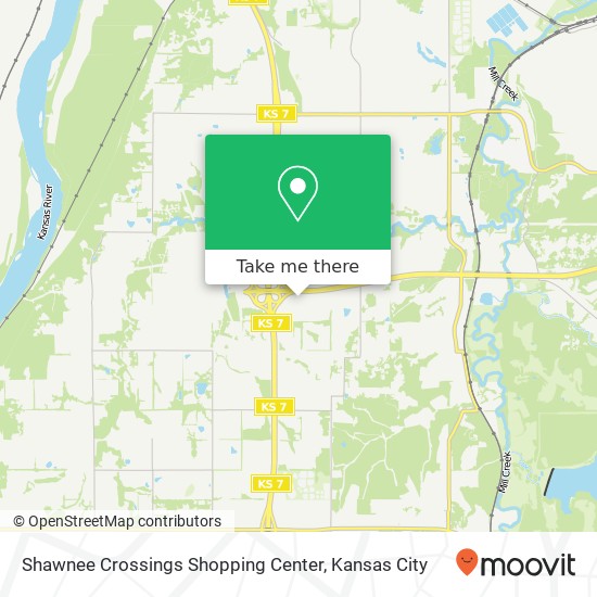 Shawnee Crossings Shopping Center map