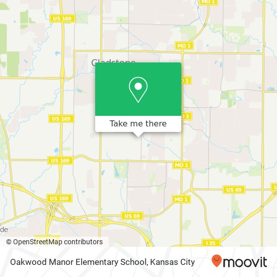 Oakwood Manor Elementary School map