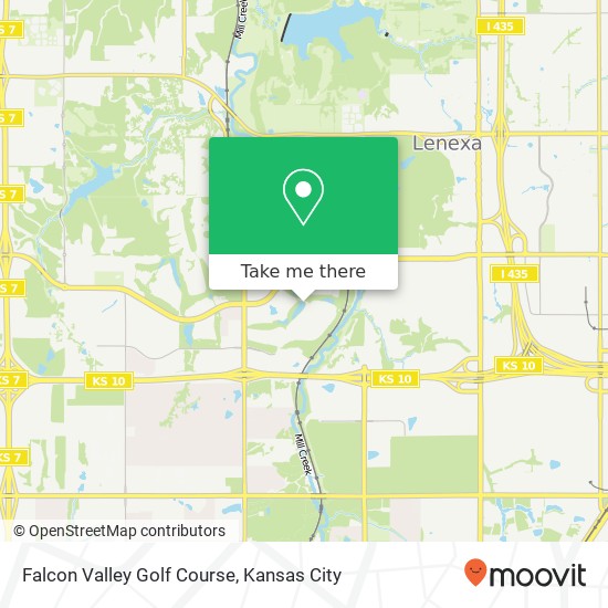 Falcon Valley Golf Course map