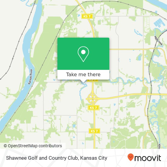 Shawnee Golf and Country Club map