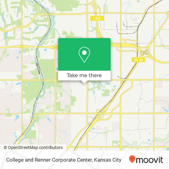 College and Renner Corporate Center map