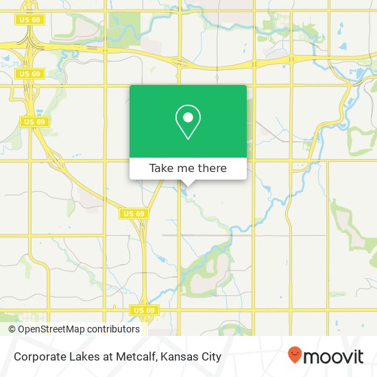 Corporate Lakes at Metcalf map