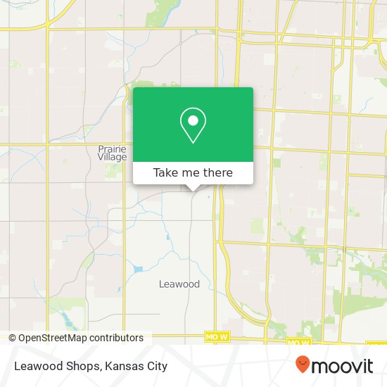 Mapa de Leawood Shops