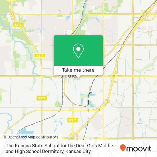 The Kansas State School for the Deaf Girls Middle and High School Dormitory map
