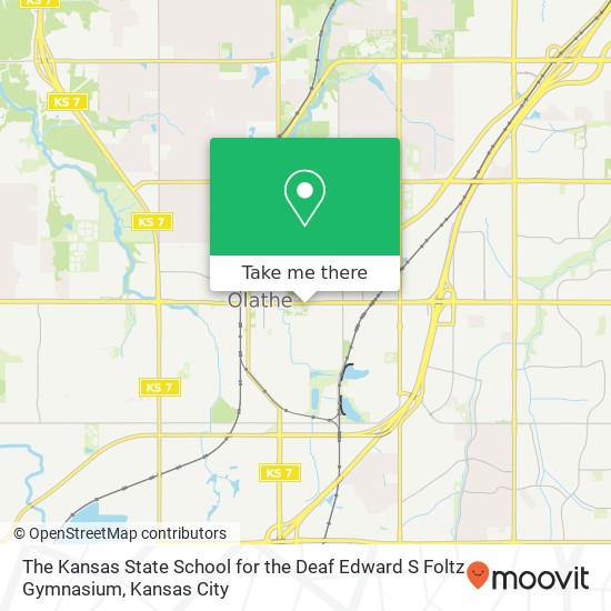 The Kansas State School for the Deaf Edward S Foltz Gymnasium map