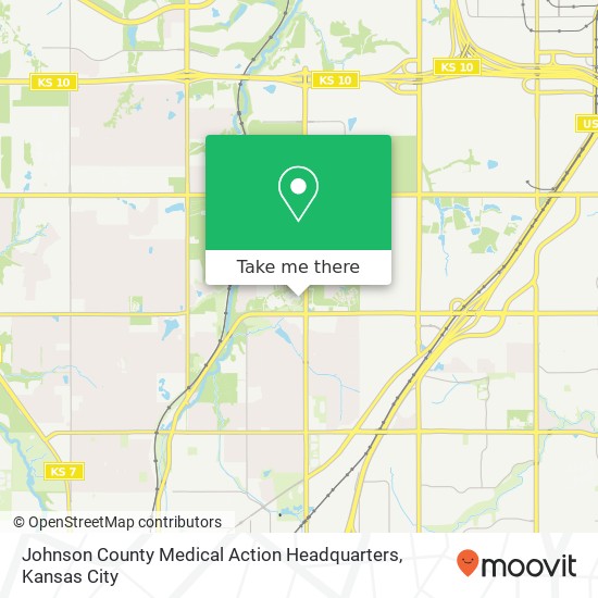 Johnson County Medical Action Headquarters map