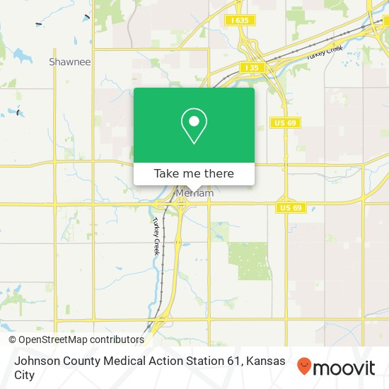 Johnson County Medical Action Station 61 map