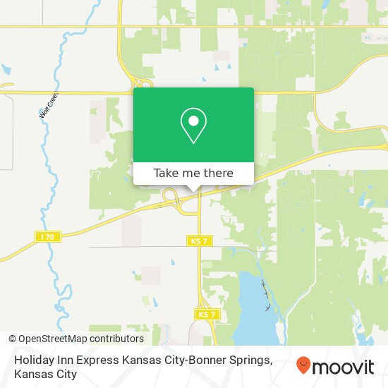 Holiday Inn Express Kansas City-Bonner Springs map