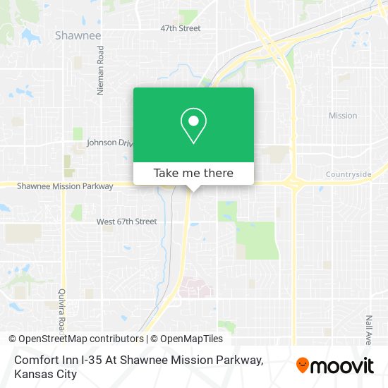 Comfort Inn I-35 At Shawnee Mission Parkway map