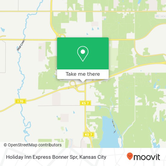 Holiday Inn Express Bonner Spr map