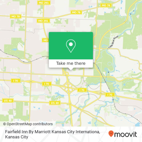 Fairfield Inn By Marriott Kansas City Internationa map