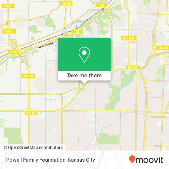 Mapa de Powell Family Foundation