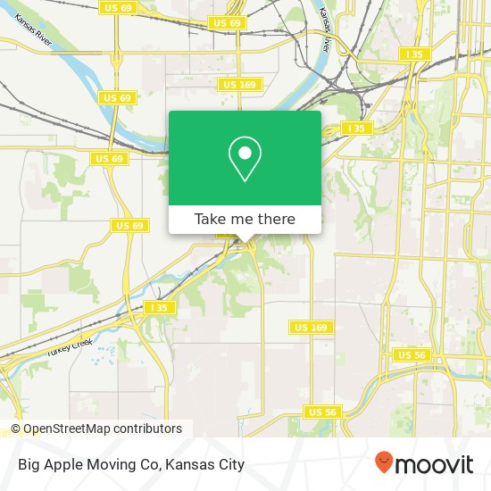 Big Apple Moving Co map