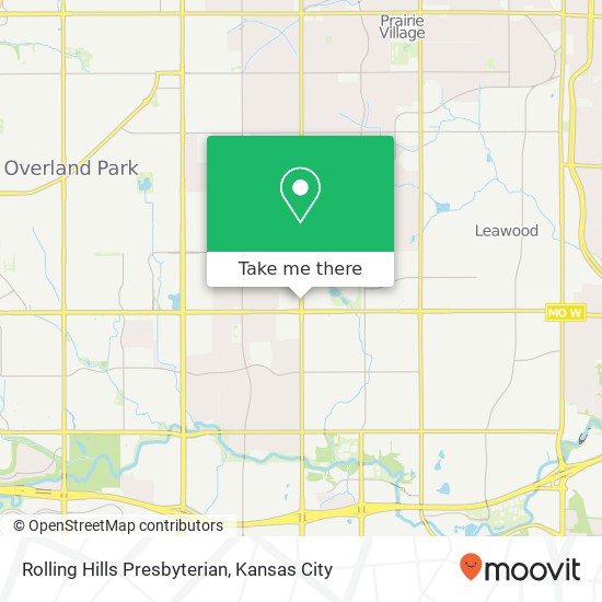 Rolling Hills Presbyterian map