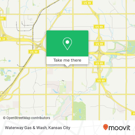 Waterway Gas & Wash map