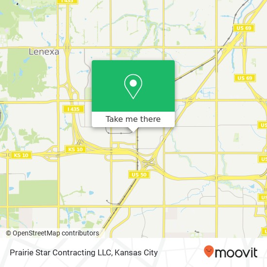 Prairie Star Contracting LLC map
