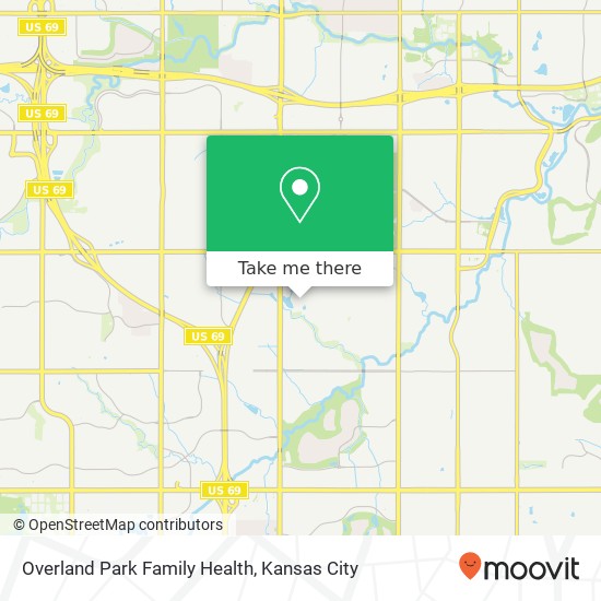 Mapa de Overland Park Family Health