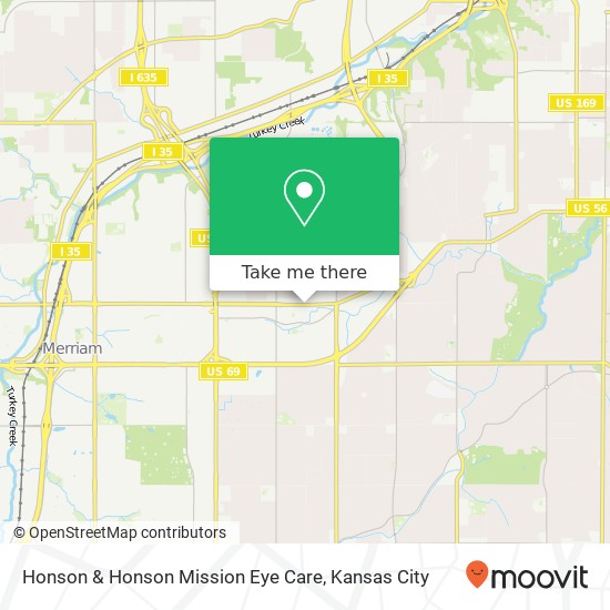 Honson & Honson Mission Eye Care map
