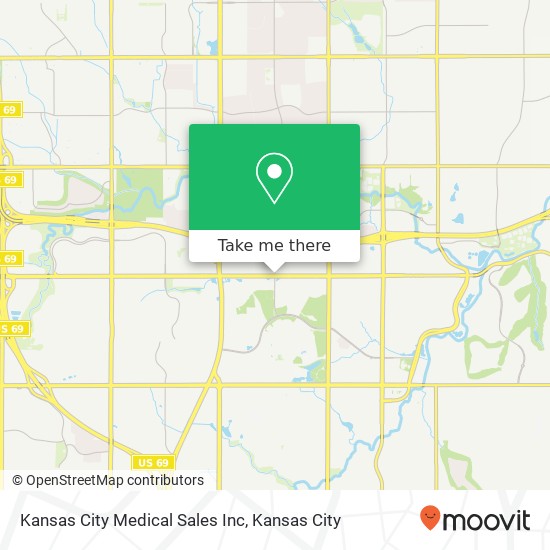 Kansas City Medical Sales Inc map