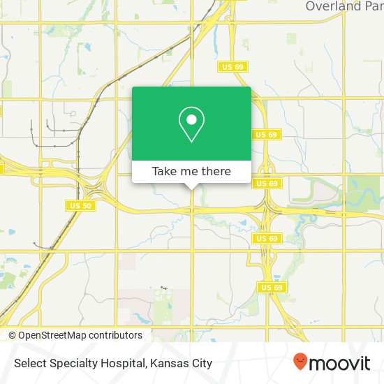 Mapa de Select Specialty Hospital