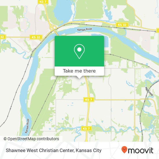 Mapa de Shawnee West Christian Center
