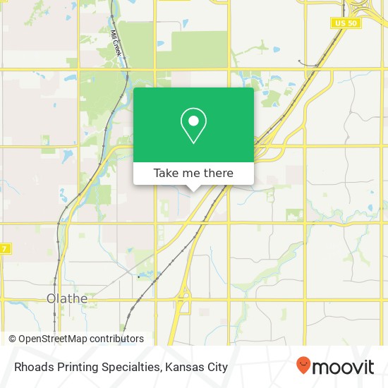 Rhoads Printing Specialties map