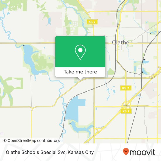 Olathe Schools Special Svc map