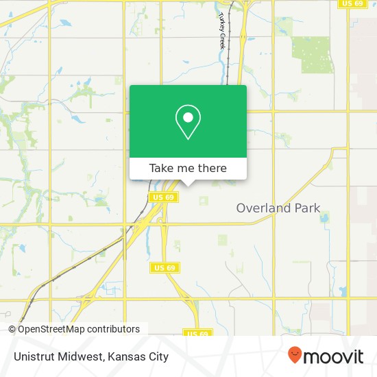 Mapa de Unistrut Midwest