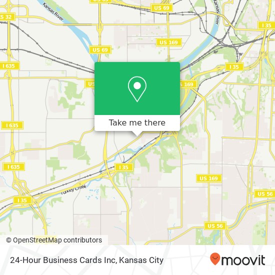 Mapa de 24-Hour Business Cards Inc