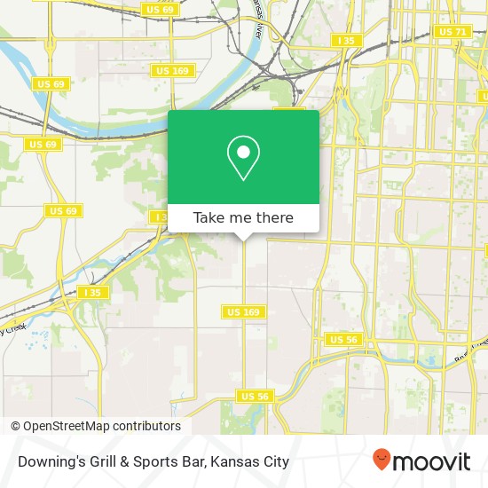 Mapa de Downing's Grill & Sports Bar