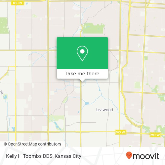 Kelly H Toombs DDS map