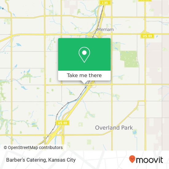 Barber's Catering map