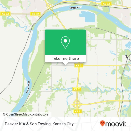 Mapa de Peavler K A & Son Towing