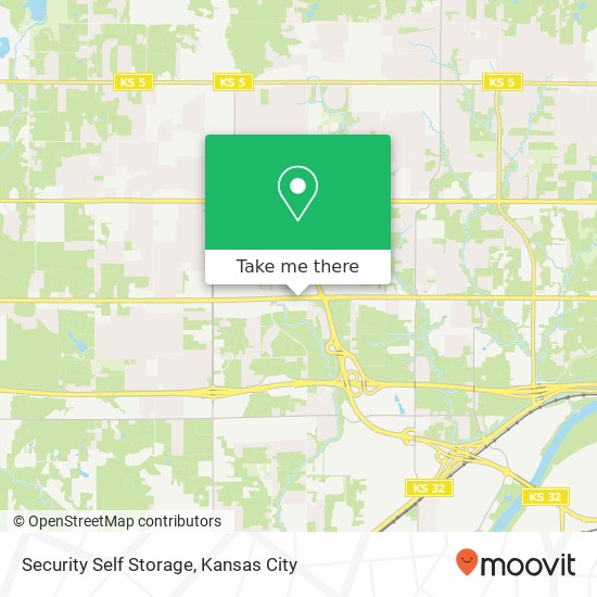 Security Self Storage map