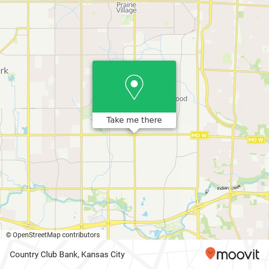 Country Club Bank map