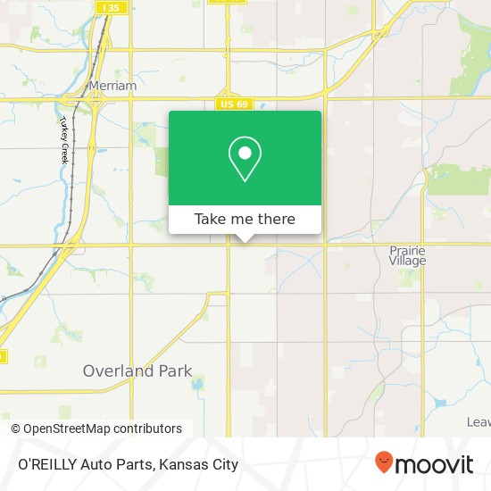 O'REILLY Auto Parts map