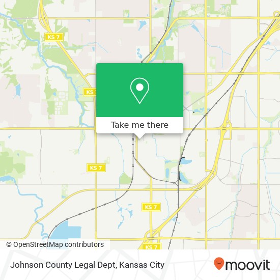 Johnson County Legal Dept map