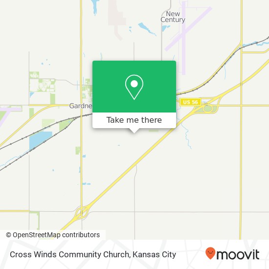 Mapa de Cross Winds Community Church