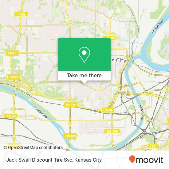 Jack Swall Discount Tire Svc map