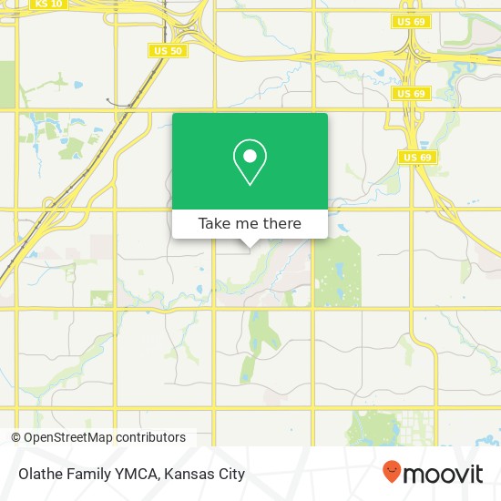 Olathe Family YMCA map