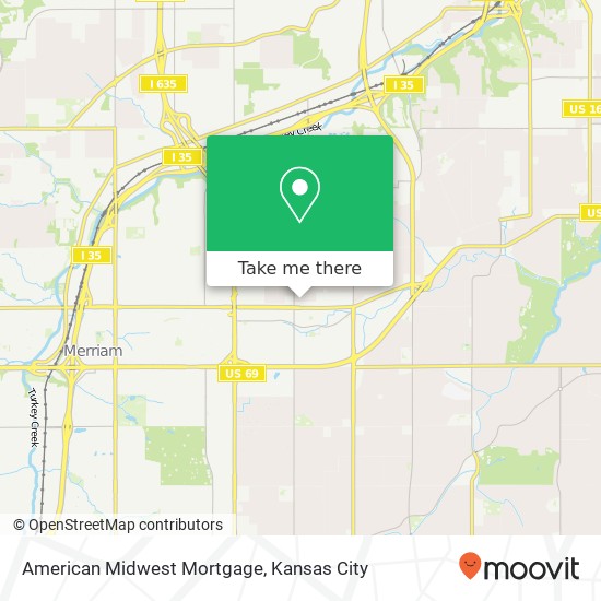American Midwest Mortgage map